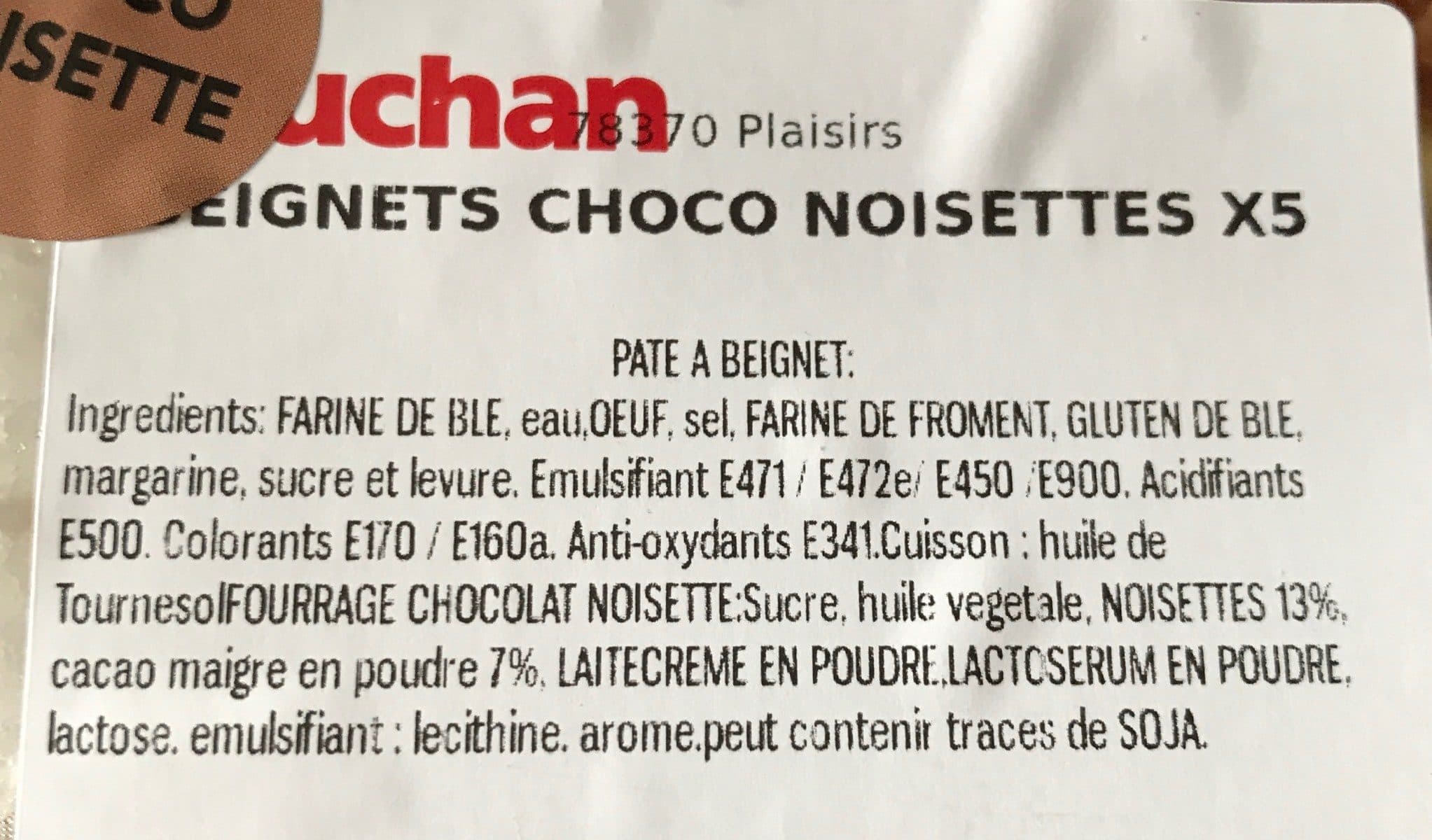 Open Food Facts Beignet chocolat noisette packshot