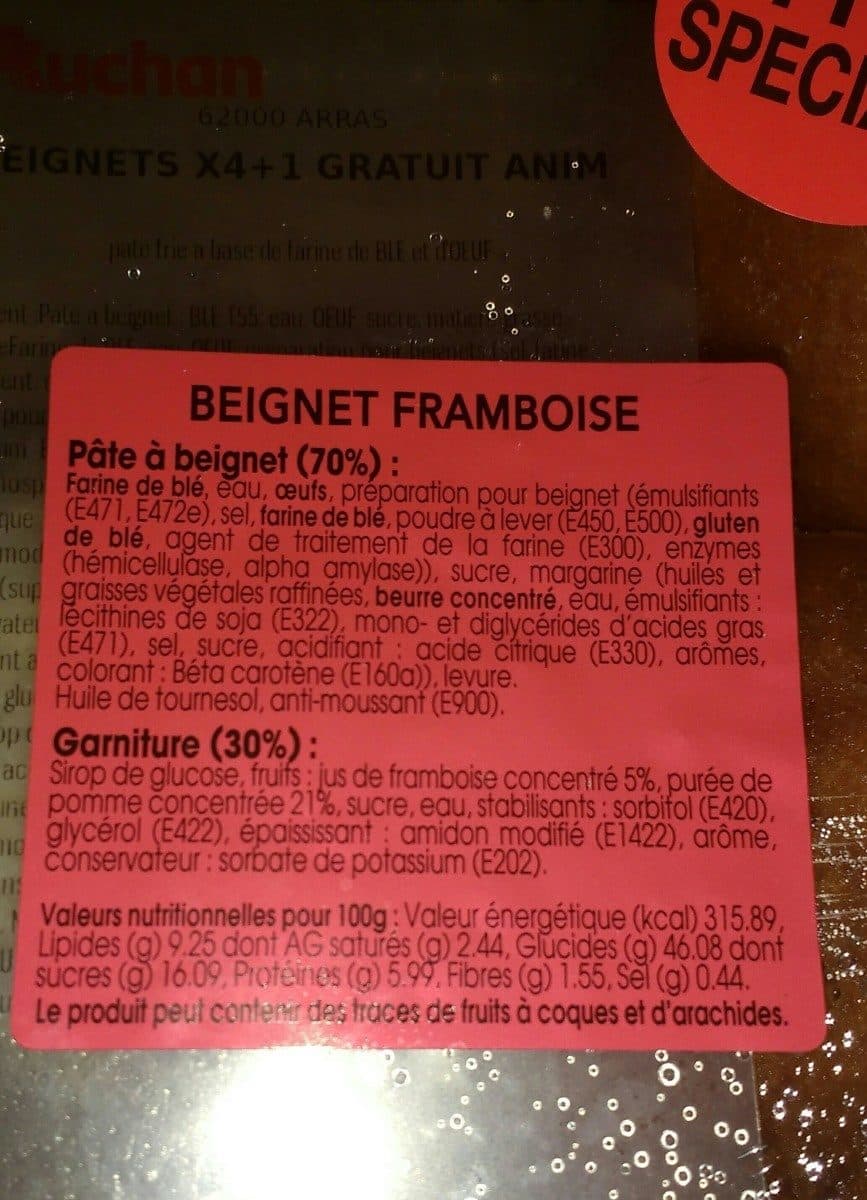 Open Food Facts Beignet framboise packshot