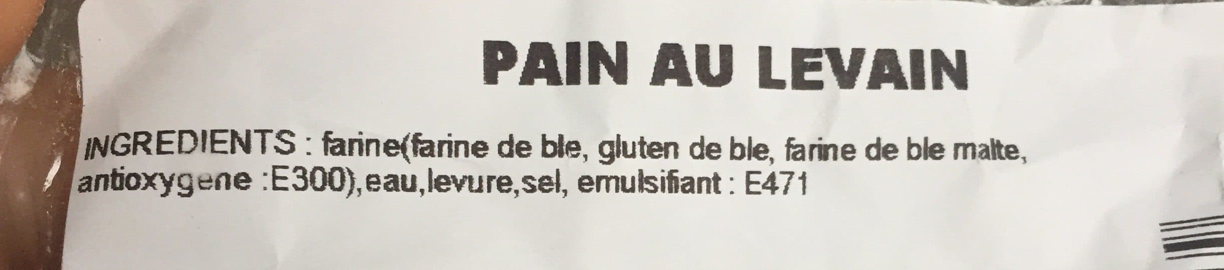 Open Food Facts Pain au levain packshot