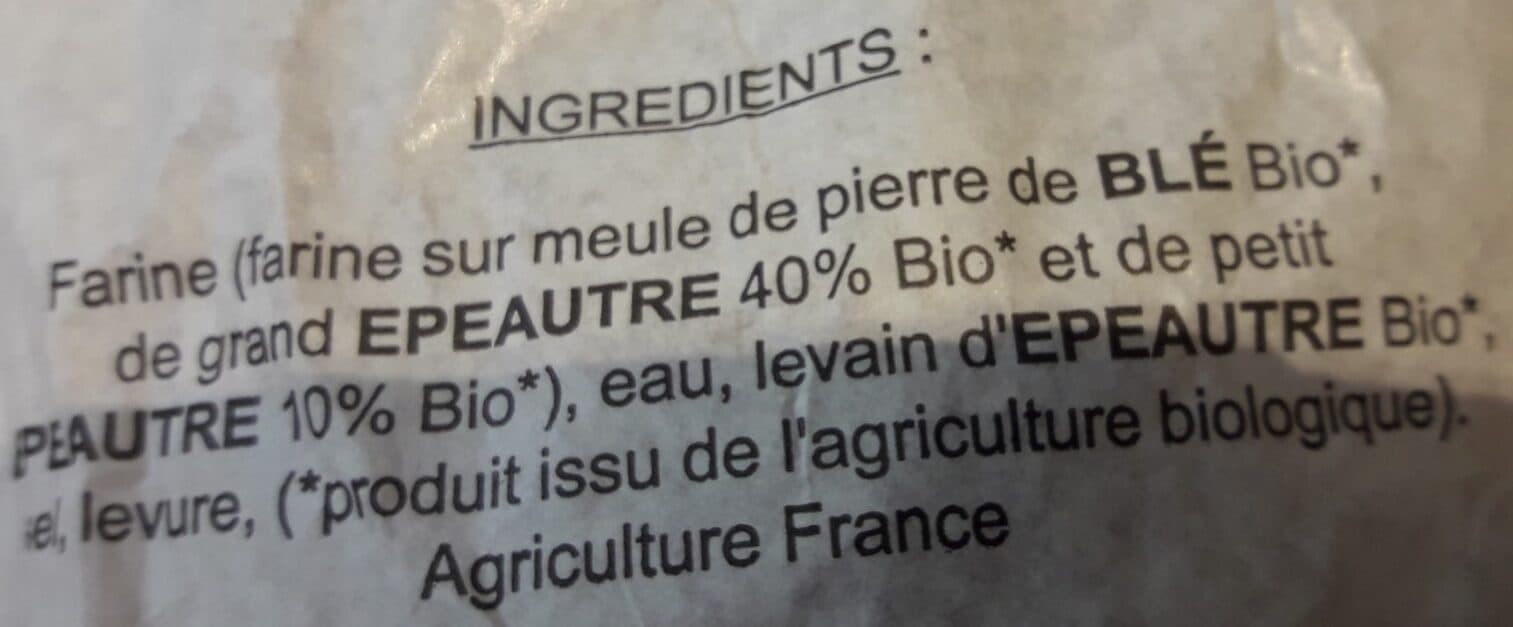 Open Food Facts Pain épeautre bio packshot