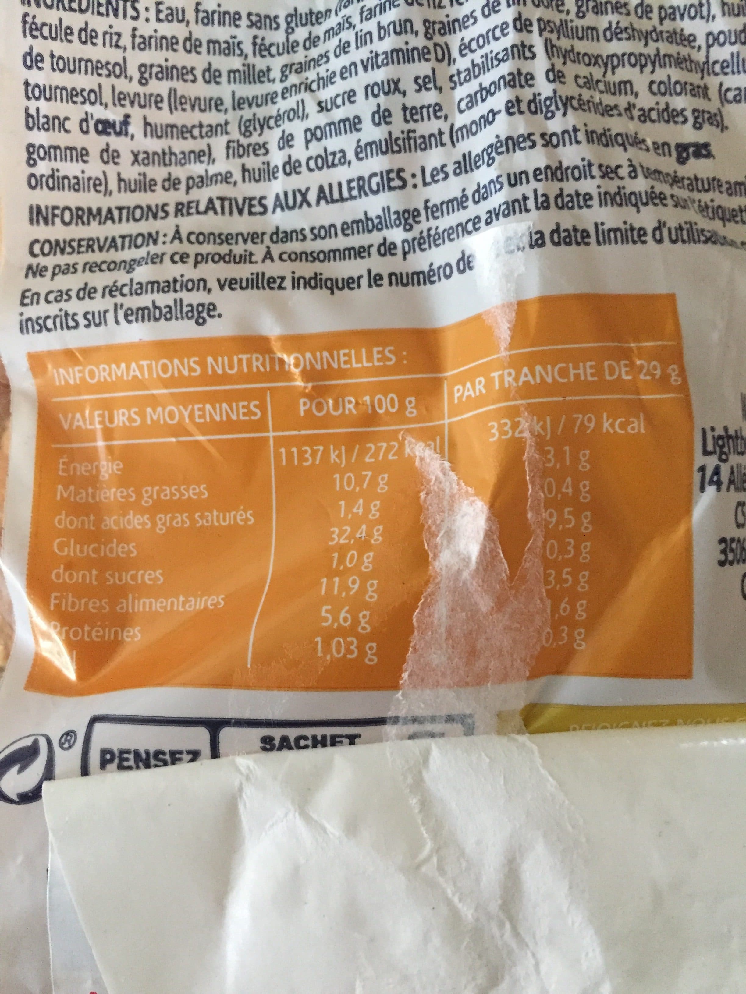 Wiso Pain cereales sans gluten packshot