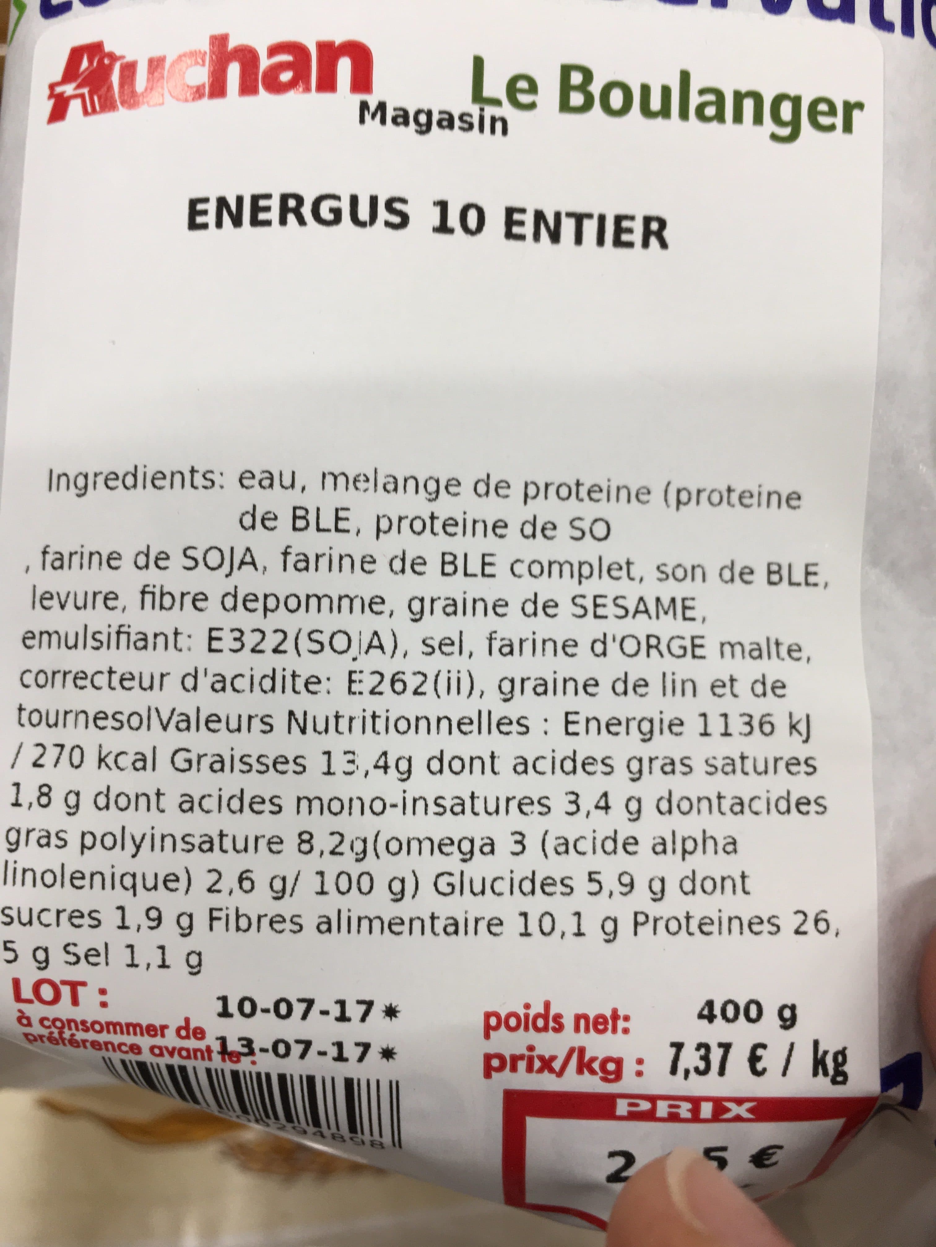 Jean Michel Cohen Energus 10 entier packshot