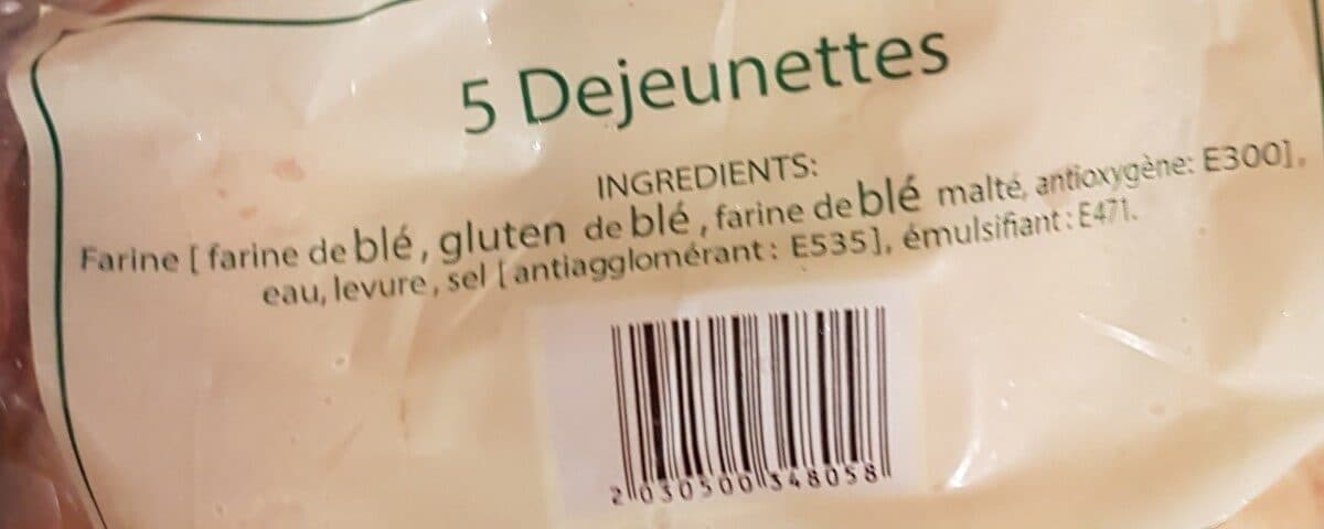 Auchan Déjeunettes sachet x5 packshot