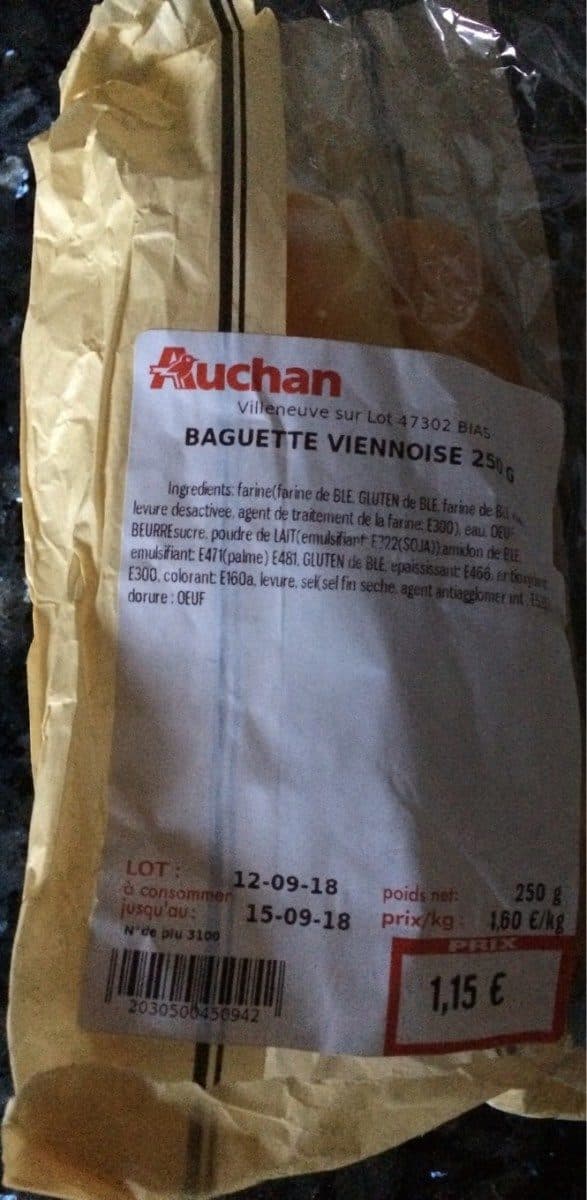 Lu Baguette viennoise 250g packshot