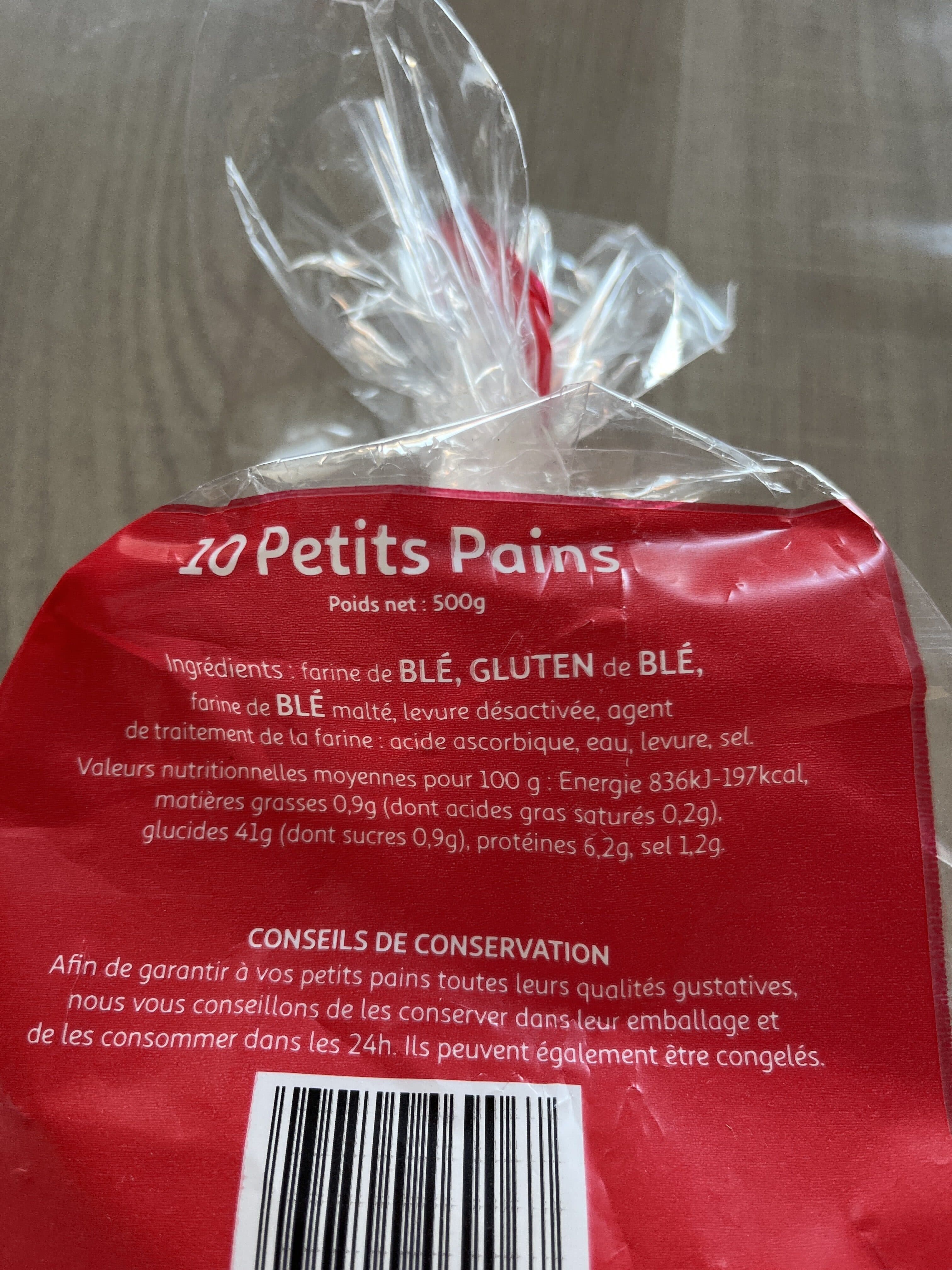 Auchan Petits pains x10 packshot