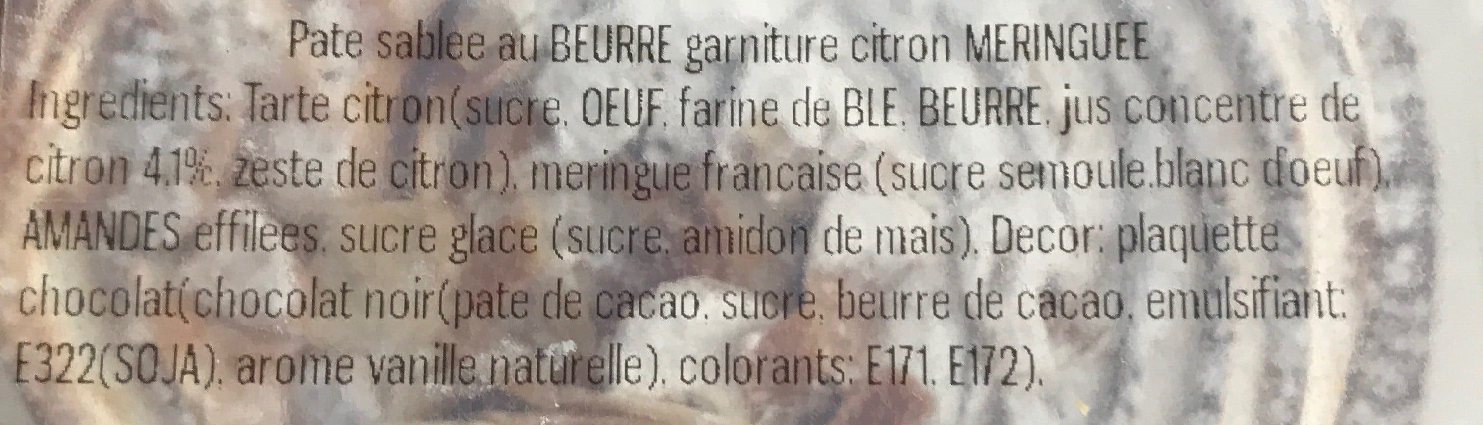 Auchan Tartelette citron meringuée packshot