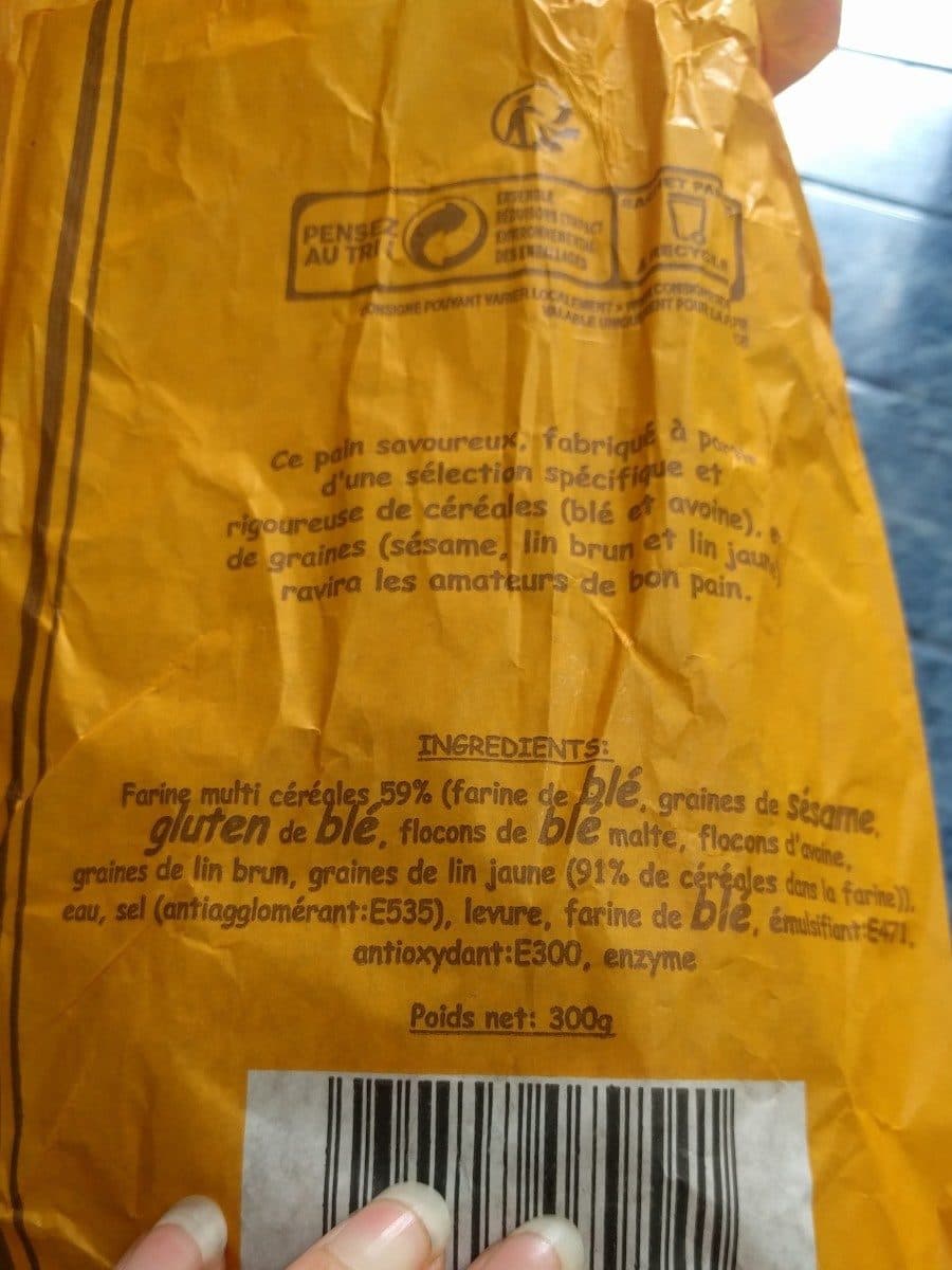 Open Food Facts Pain multicéréales packshot
