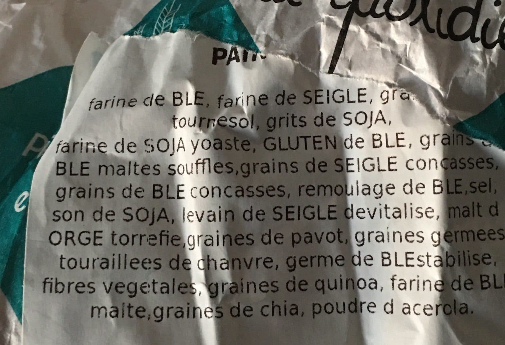 Open Food Facts Pain O Vita packshot