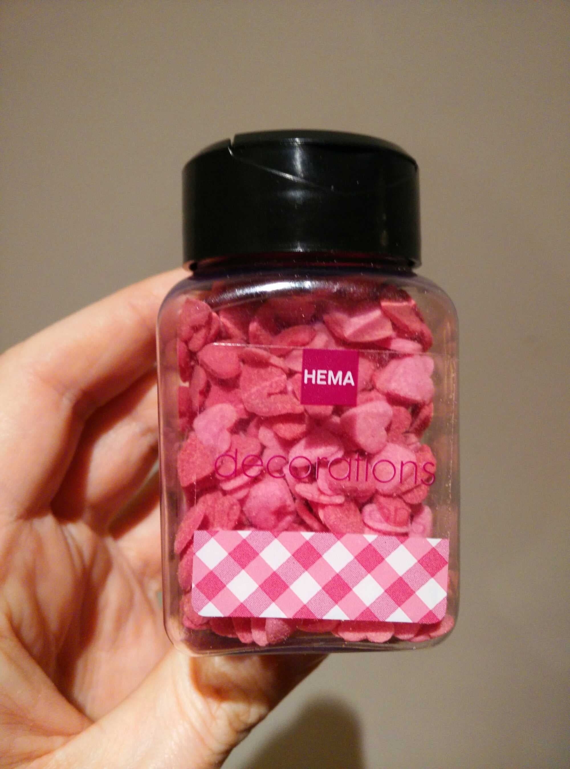 Hema Decoration Heart in Sugar packshot