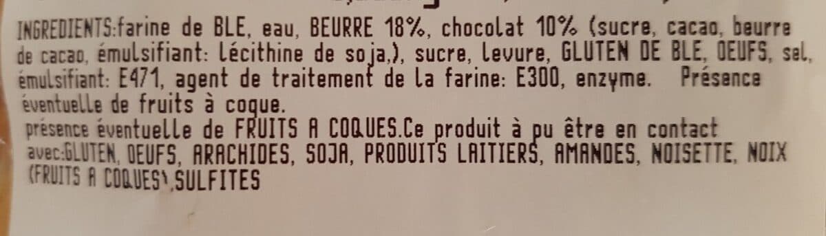 Open Food Facts Chocolatines beurre × 10 1er prix packshot