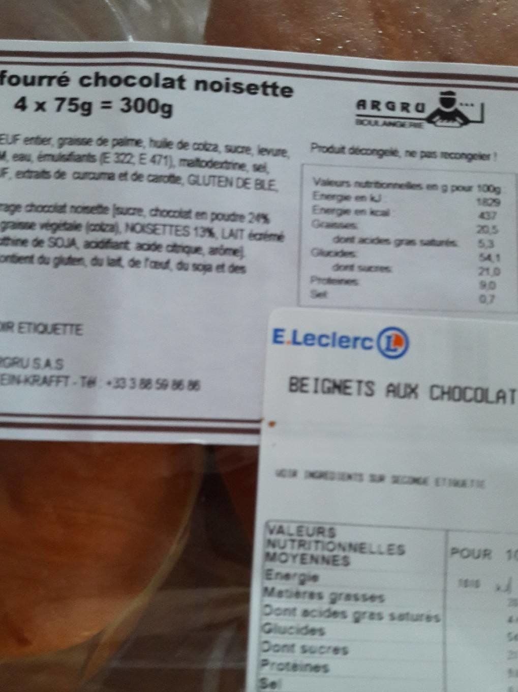 Leclerc Beignet fourre packshot