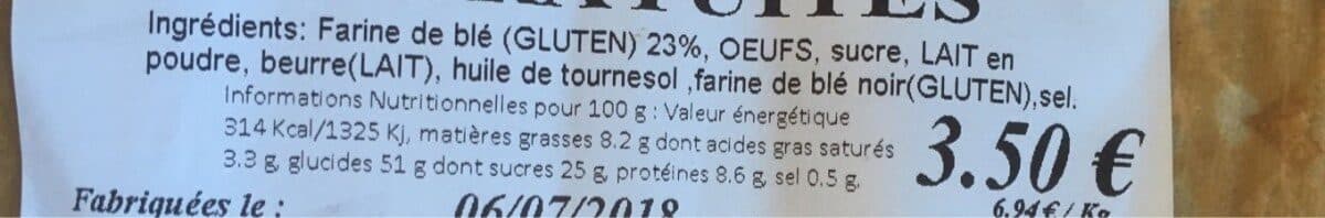 Crêperie de Coataudon Crepes fraiches packshot
