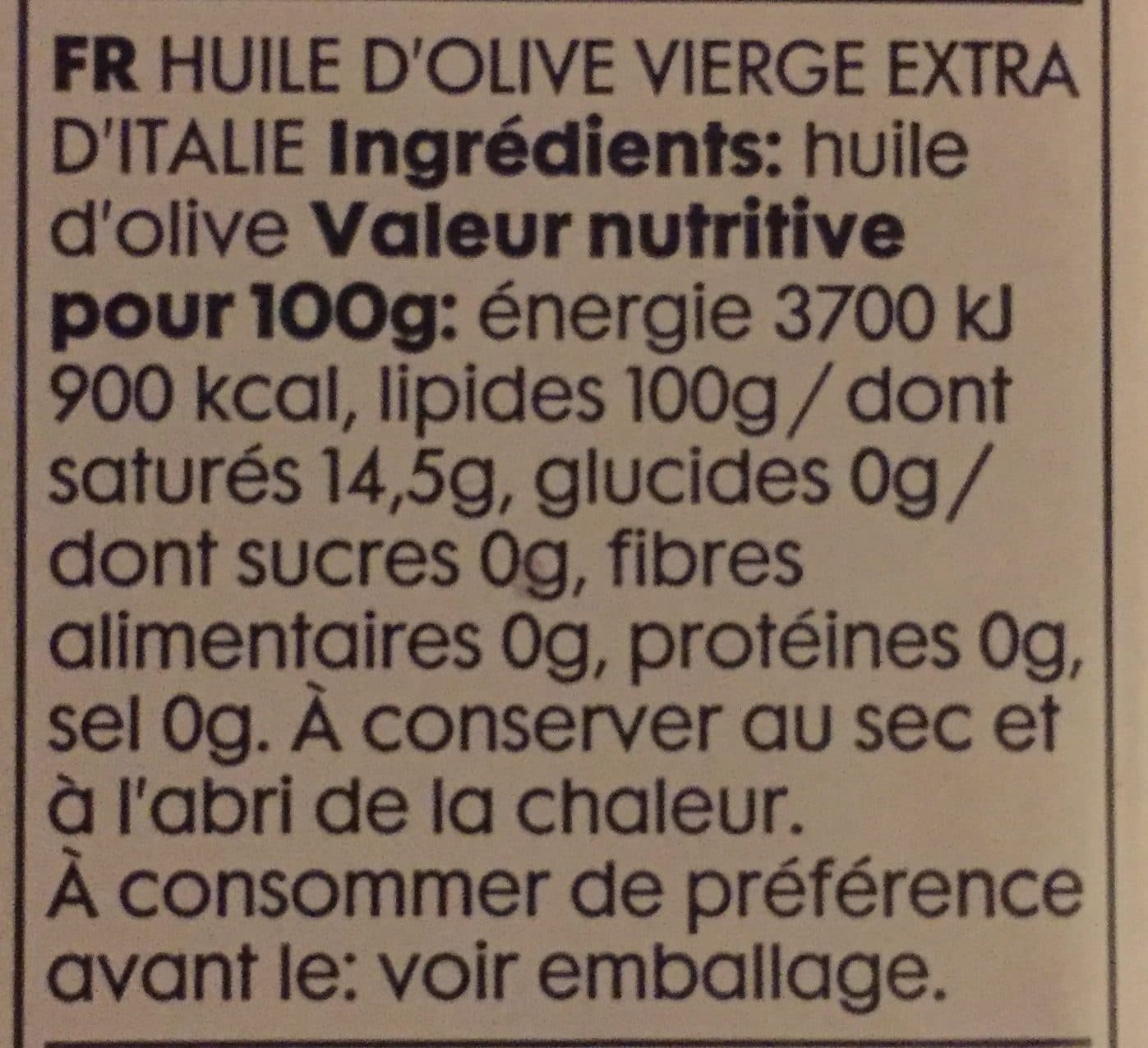 Hema Olive oil extra vierge packshot