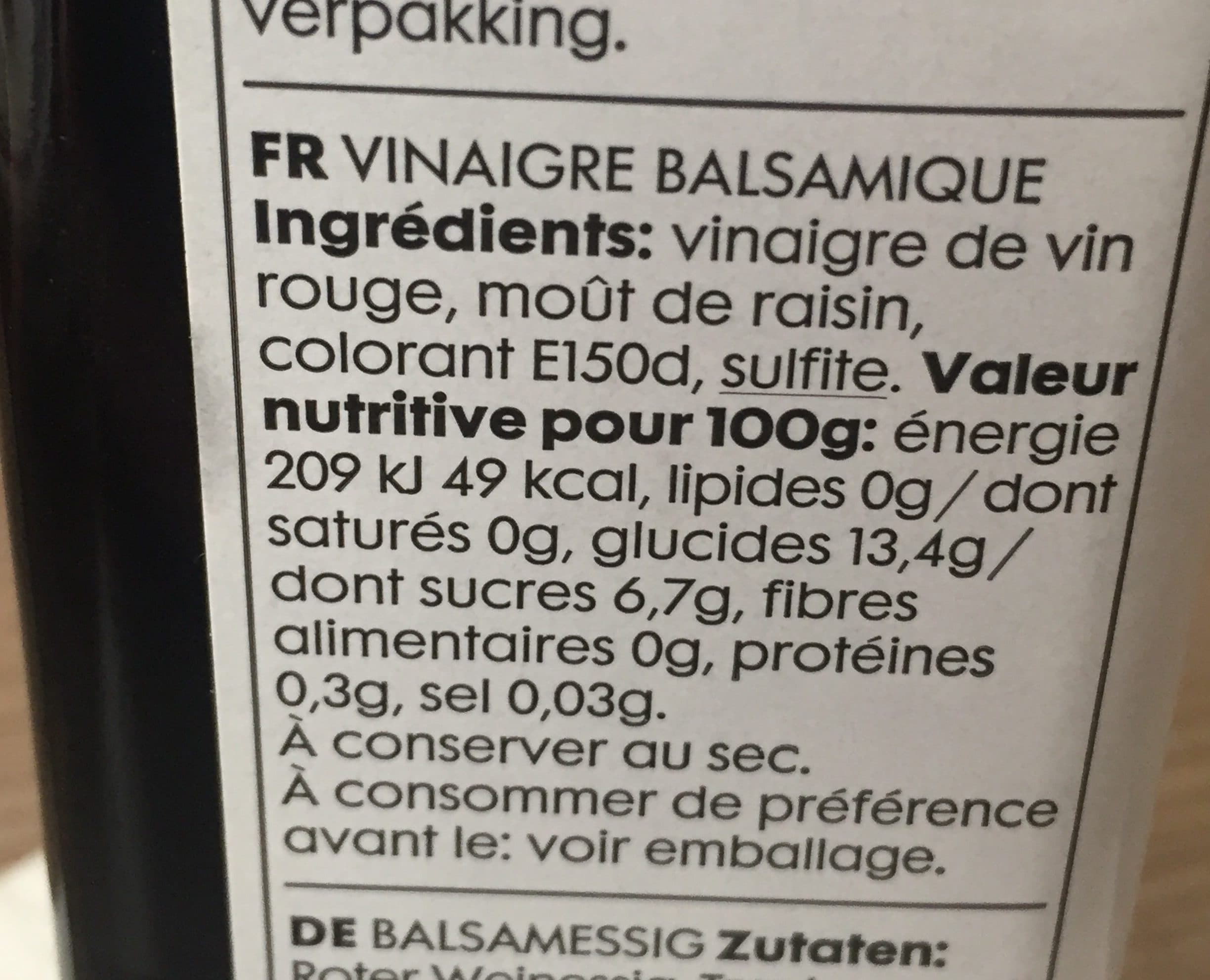HEMA Balsamic Vinegar packshot