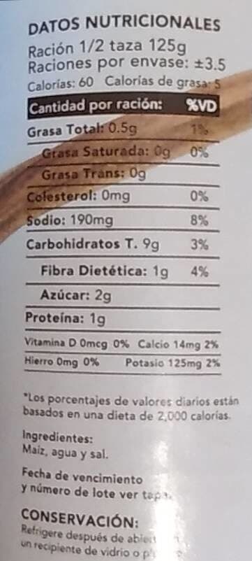 Open Food Facts Maíz dulce packshot