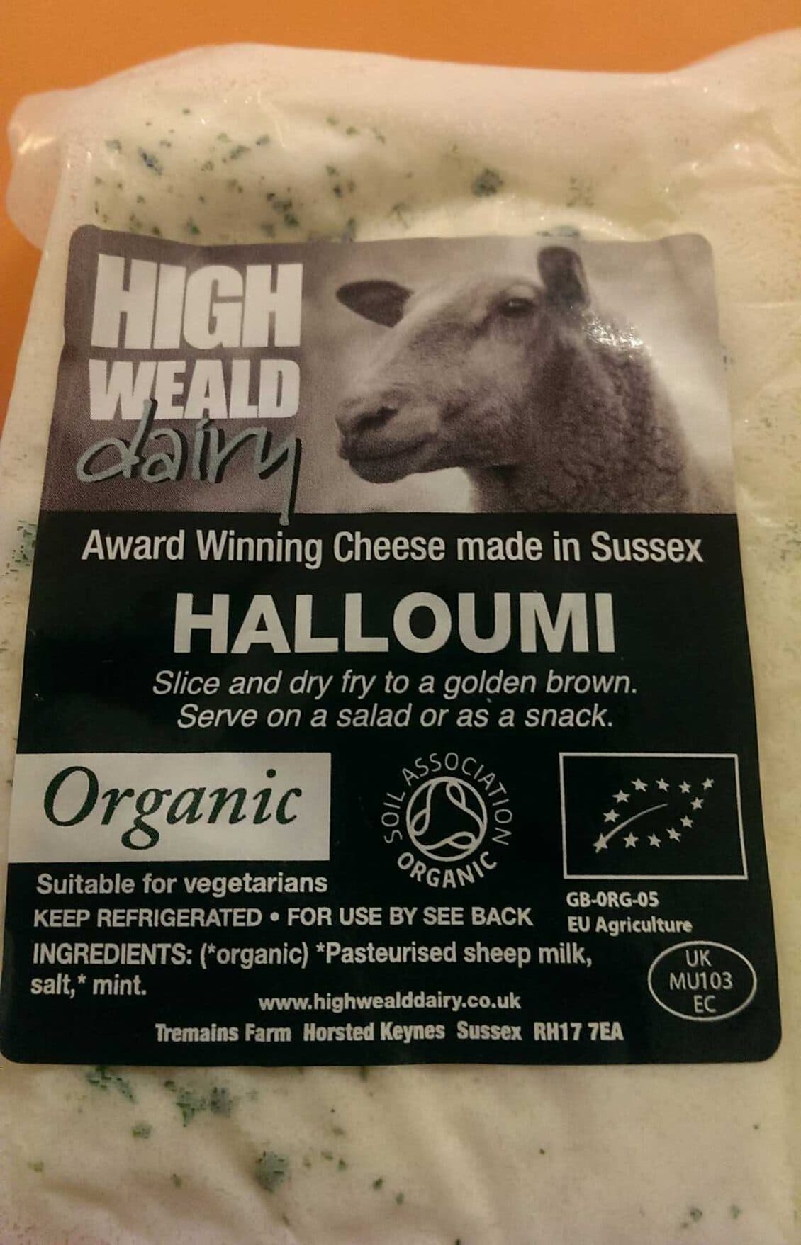 high weald dairy halloumi packshot