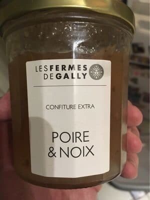Les Fermes De Gally Confiture poire et noix packshot