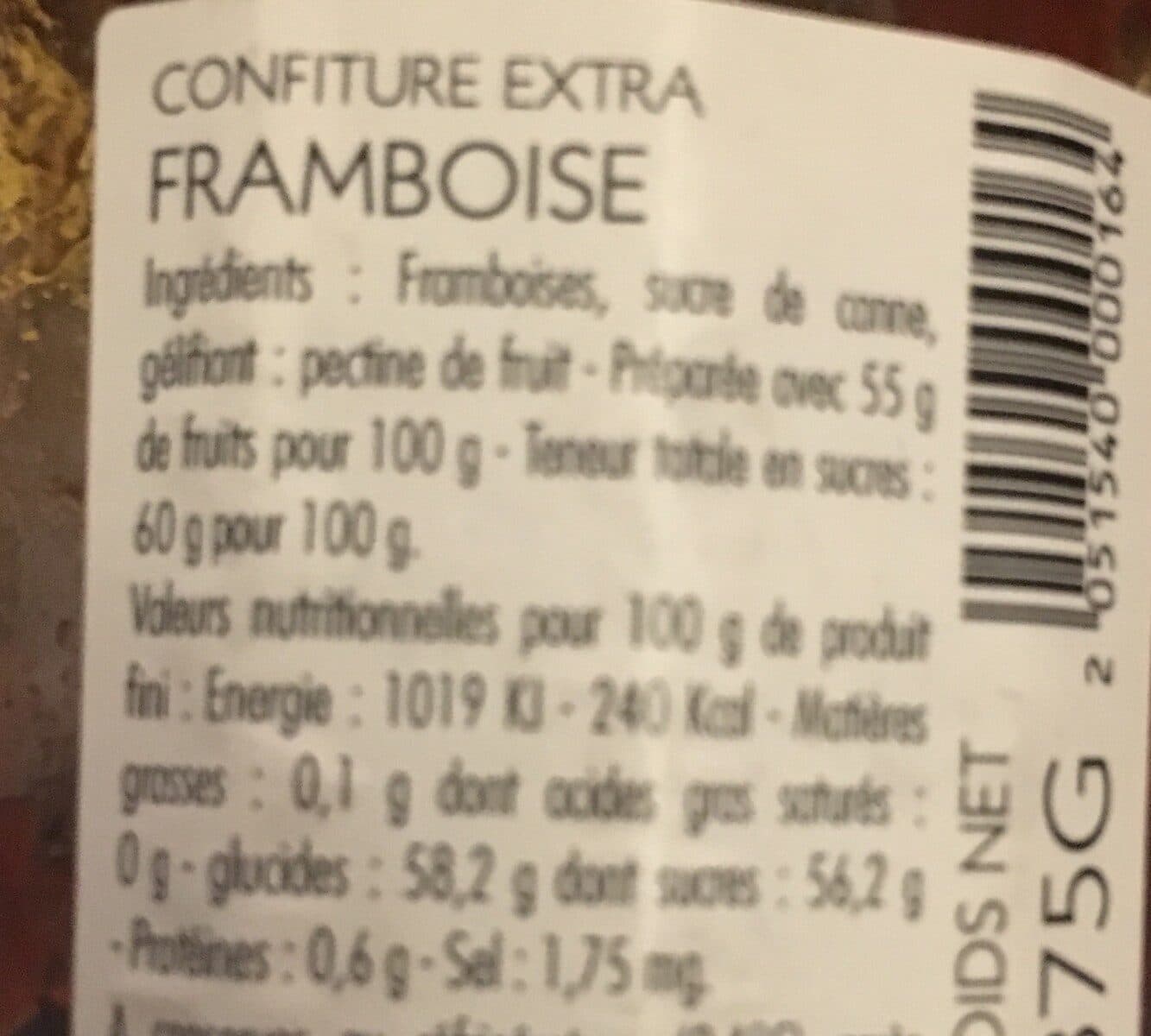 Les Fermes de Gally Confiture extra frambroise packshot