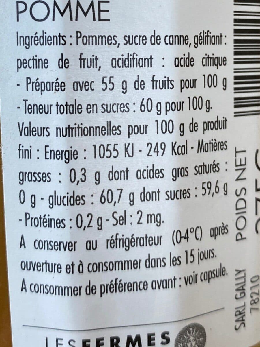 Les Fermes De gally Gelée extra Pomme packshot
