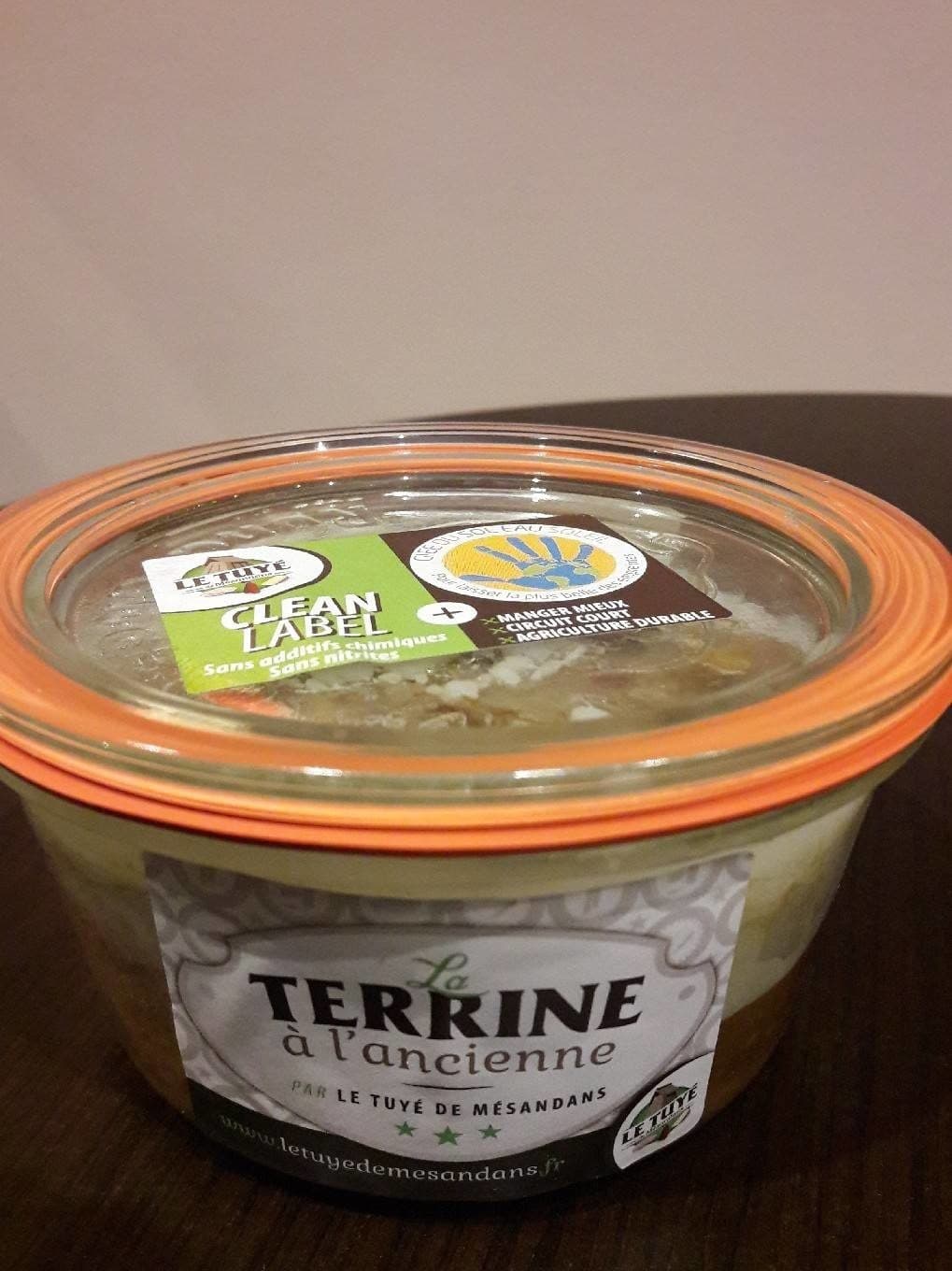 Le Tuyé De Mésandans Terrine à l'ancienne packshot