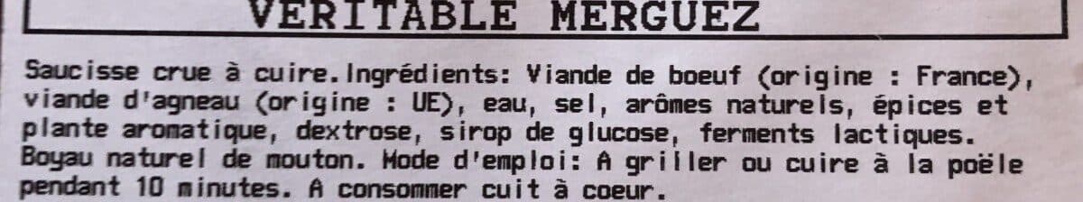 Open Food Facts Merguez packshot