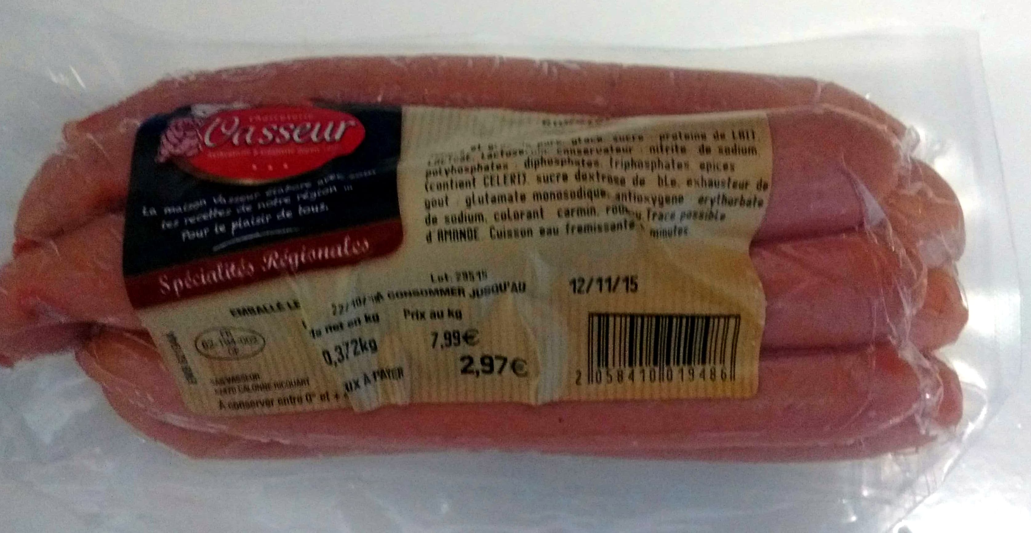 Vasseur Sossiski packshot
