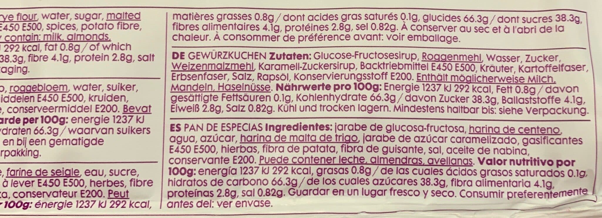 Hema Pain D'epice packshot