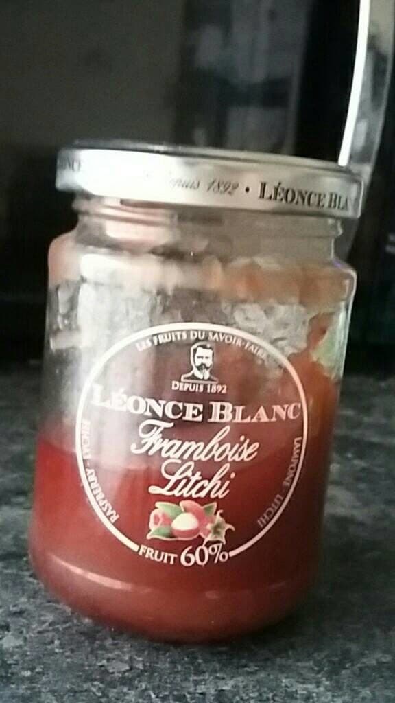 Open Food Facts Confiture framboise /litchi packshot
