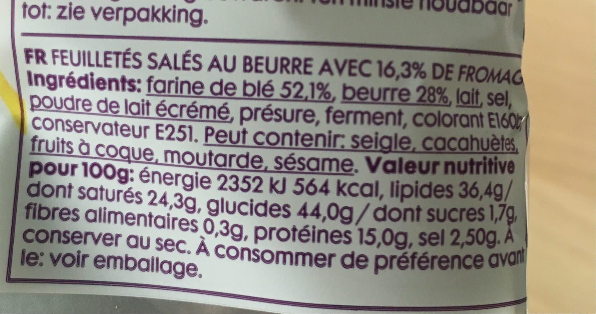 Hema Palmiers au Fromage packshot