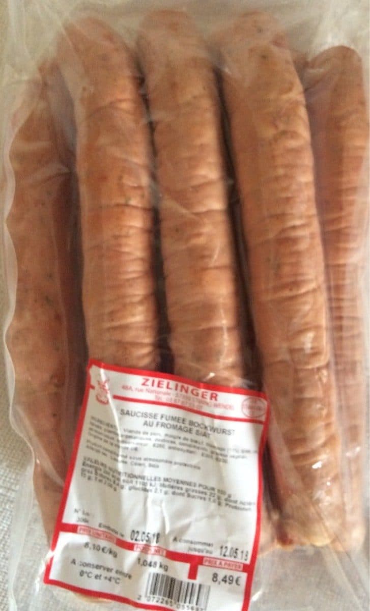 Open Food Facts Saucisse fumée Bockwurst packshot