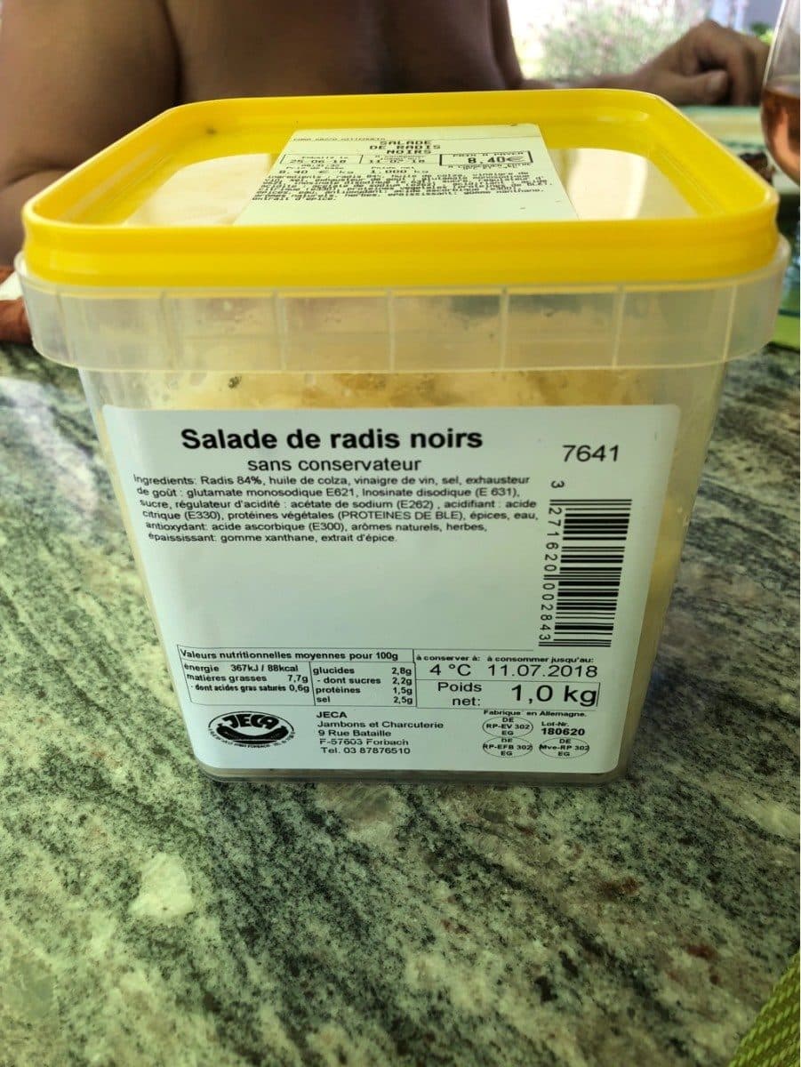 Open Food Facts Salade de radis noirs packshot