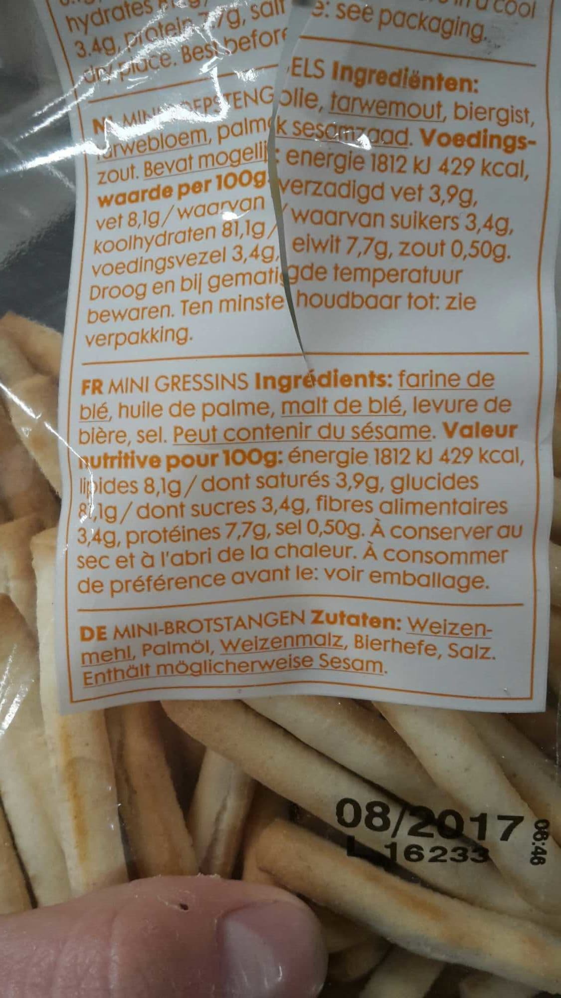 Hema Grissini Corti packshot