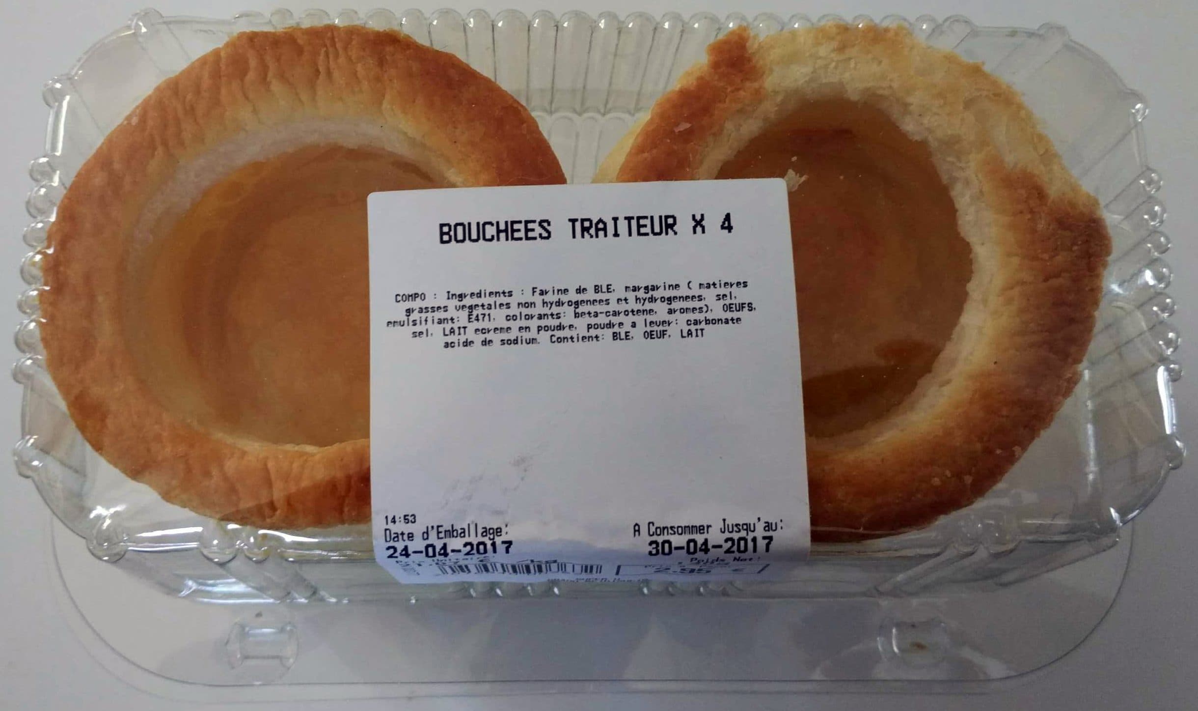 U Bouchées Traiteur x 4 packshot