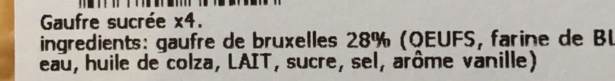 Open Food Facts Gaufre sucrée packshot