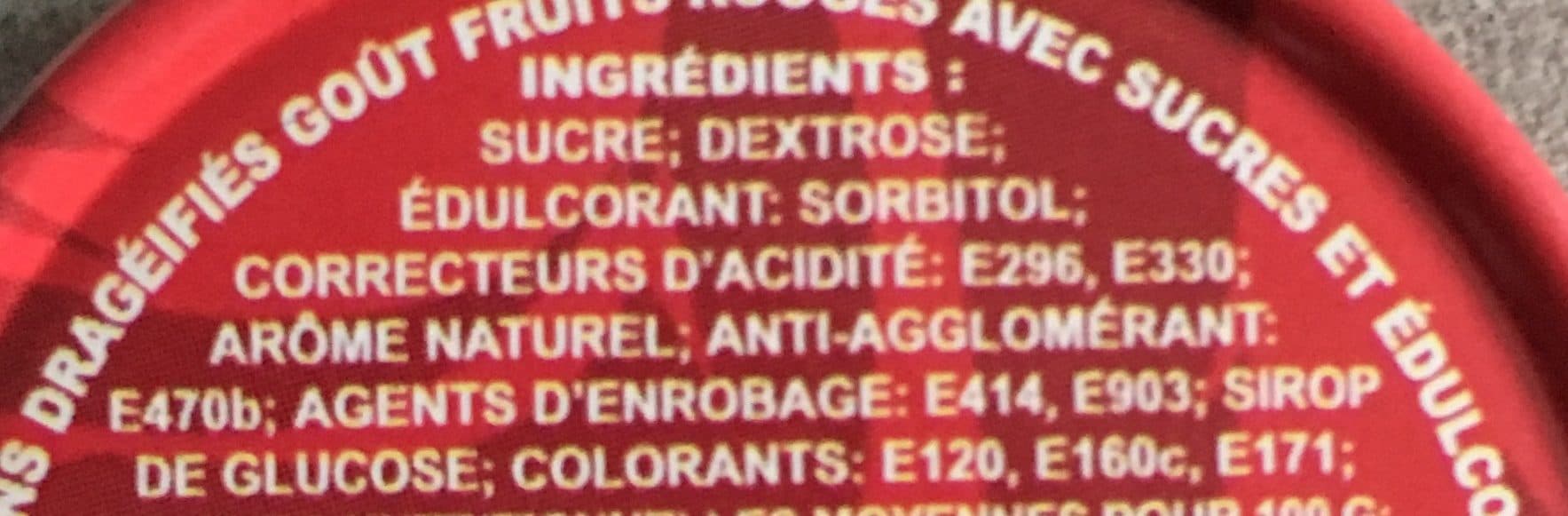 Disney Bonbons Dragéifiés gout cerise packshot
