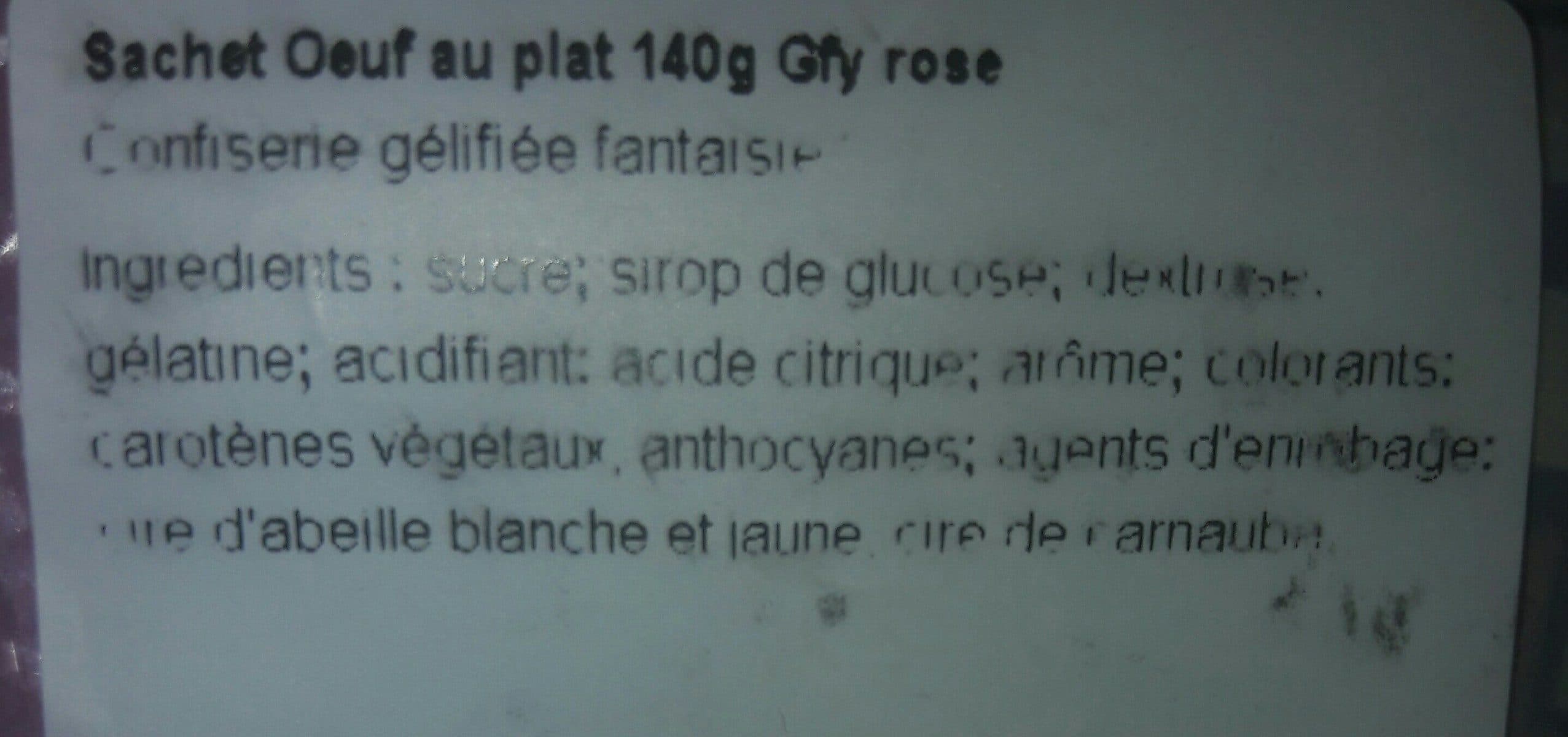 Open Food Facts Sachet bonbons oeuf au plat packshot