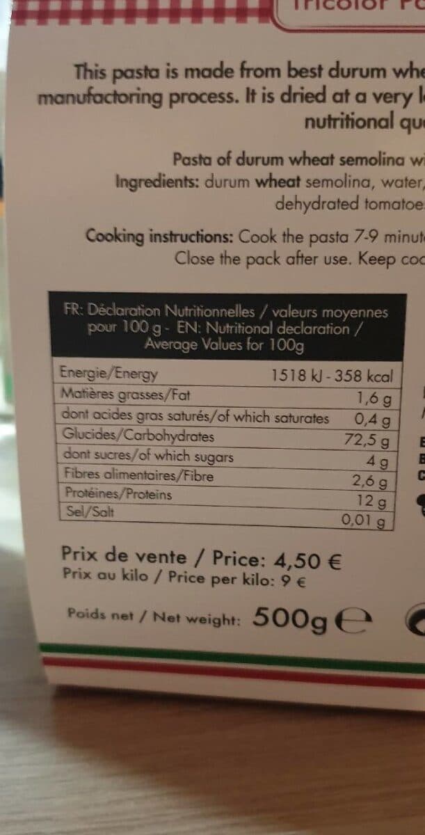 Open Food Facts Pasta packshot
