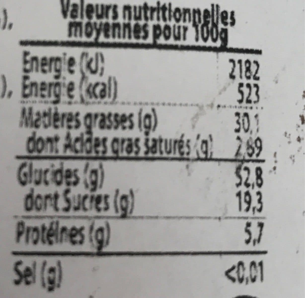 Open Food Facts Pop corn sucré disney packshot