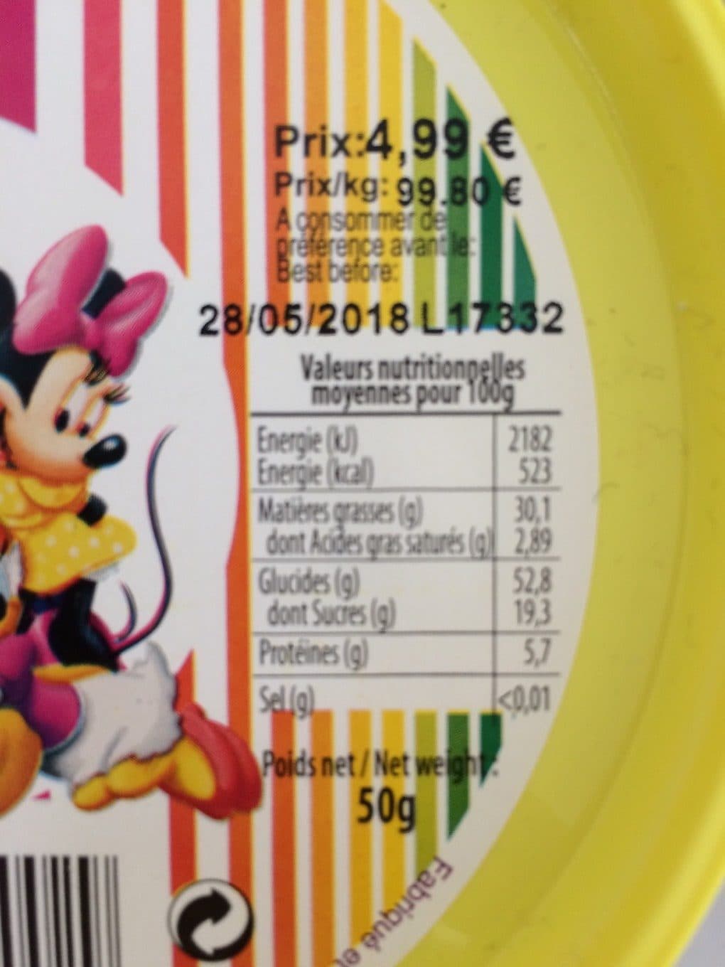 Disney PopCorn sucré packshot