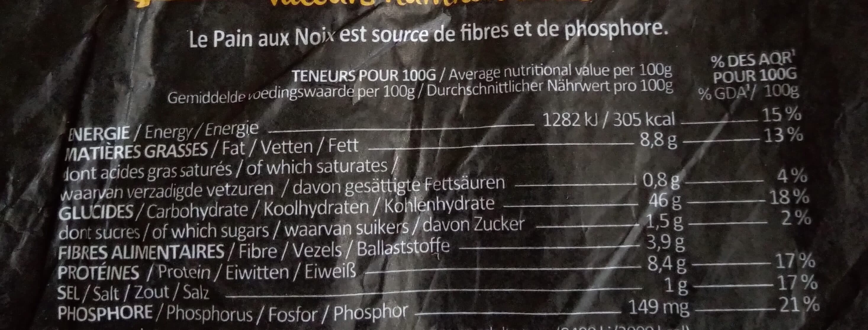 Biofournil Pain aux noix bio packshot