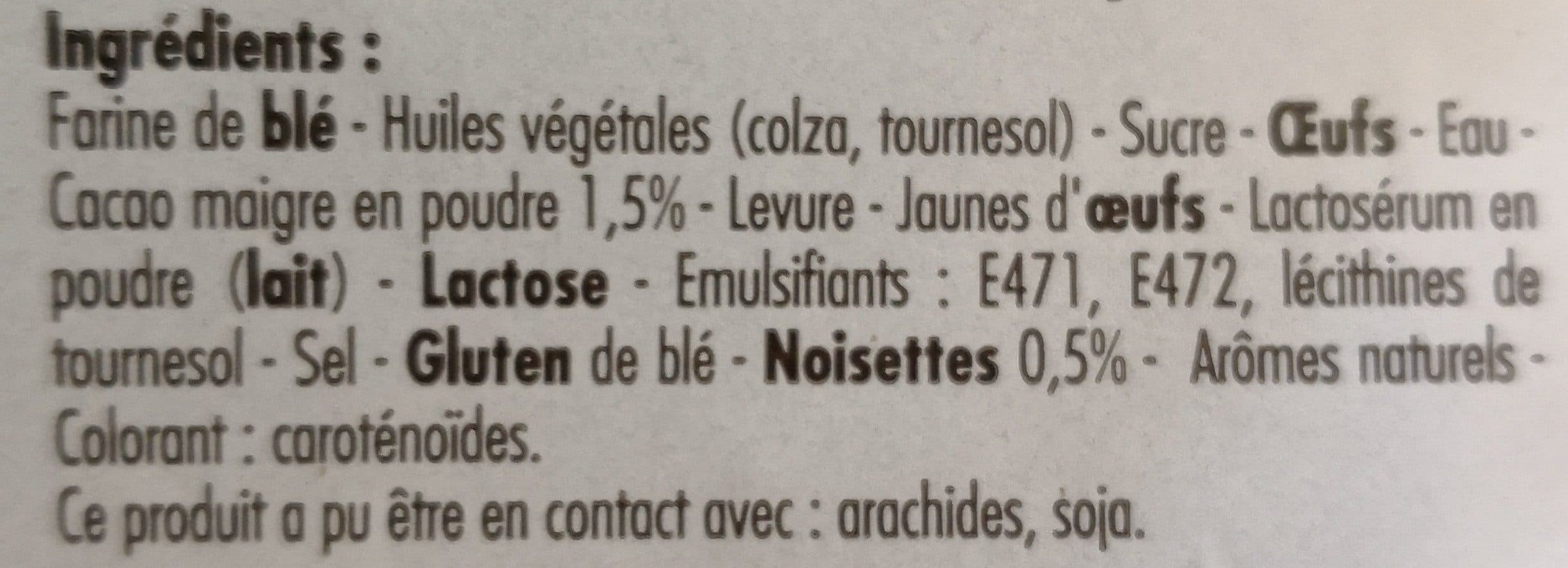 Les 5 Fermes 4 beignets chocolat noisette packshot