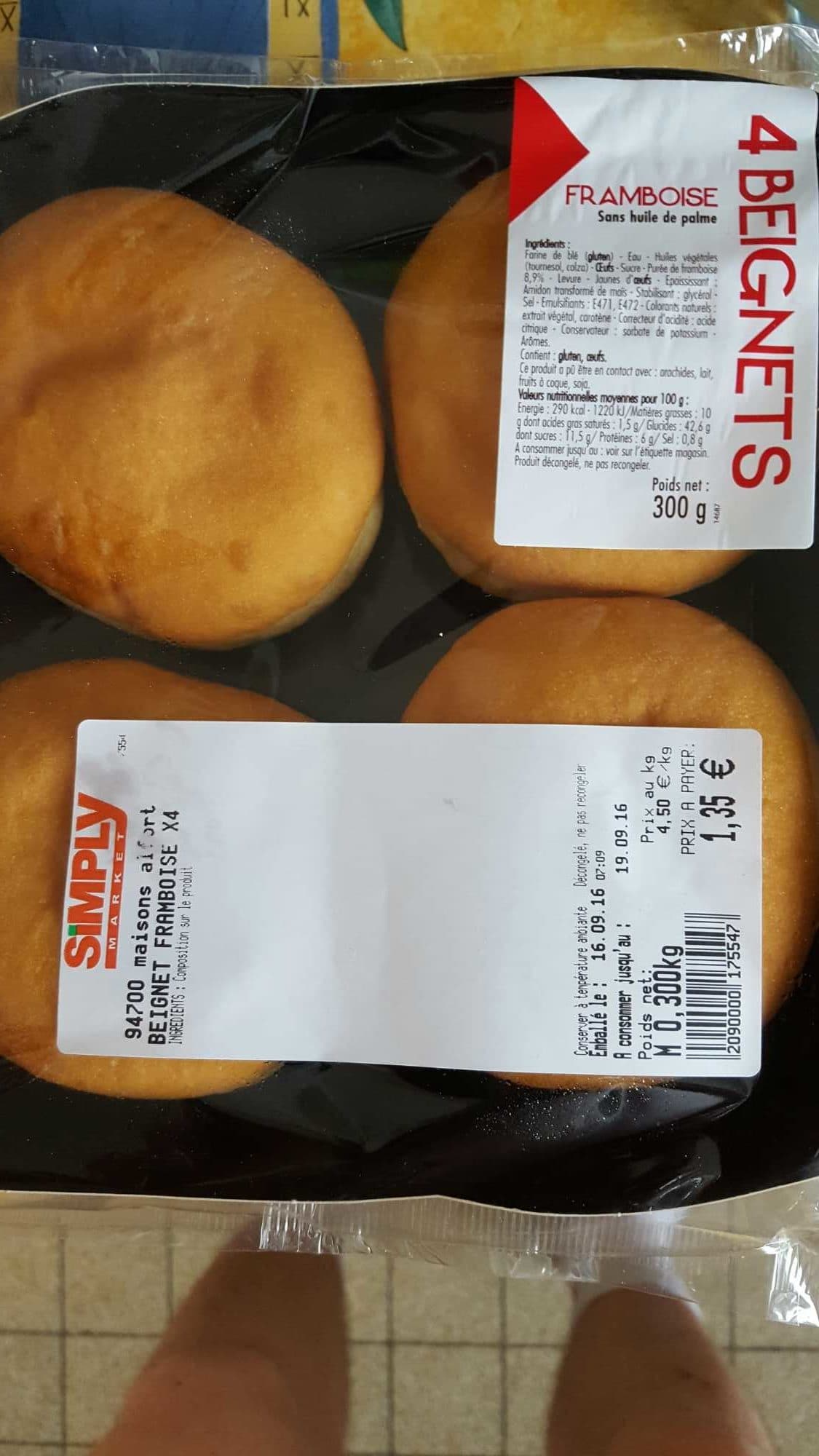 Simply Beignets framboise packshot