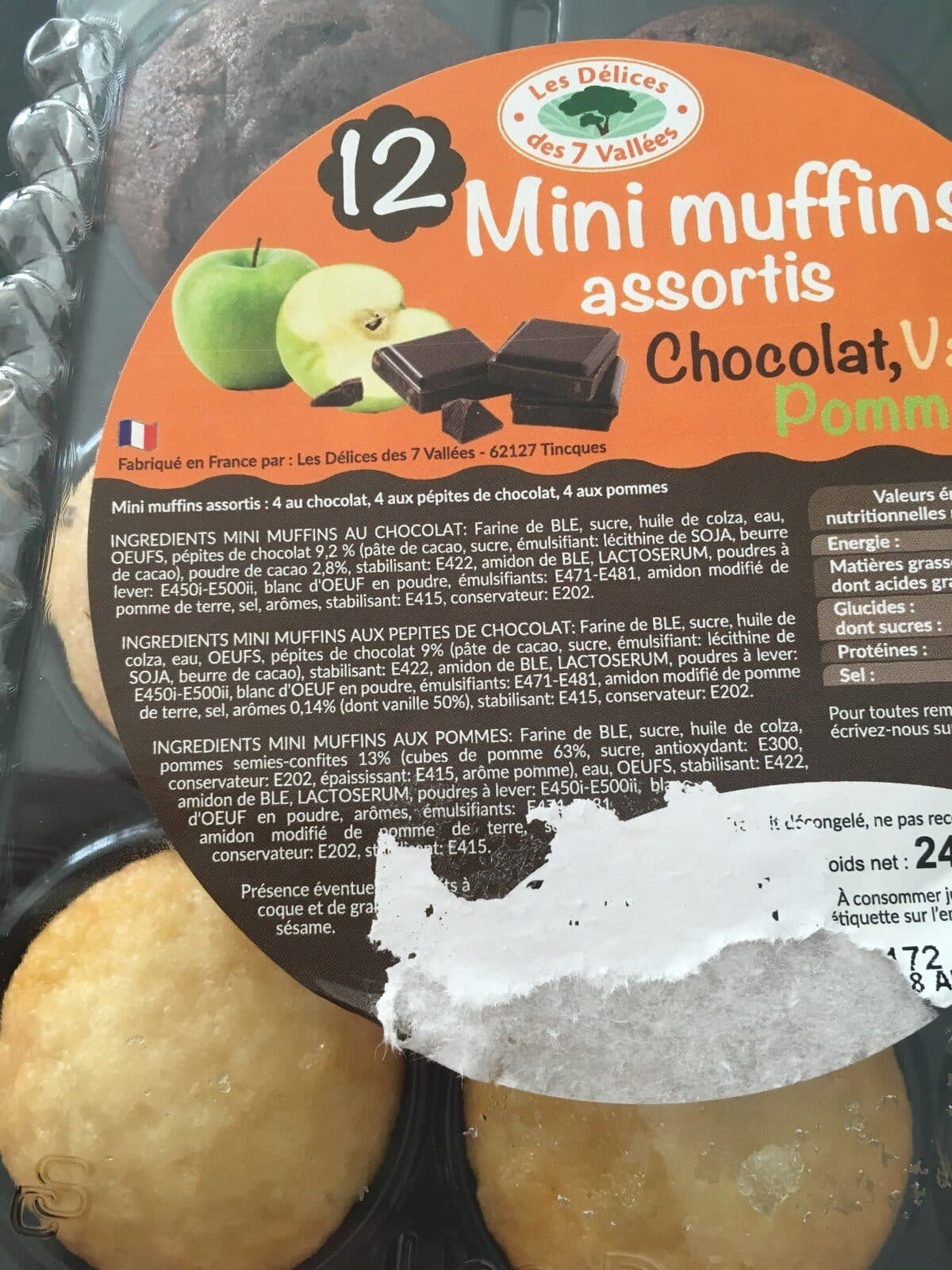 Les Délices des 7 Vallées Mini muffins assortis packshot