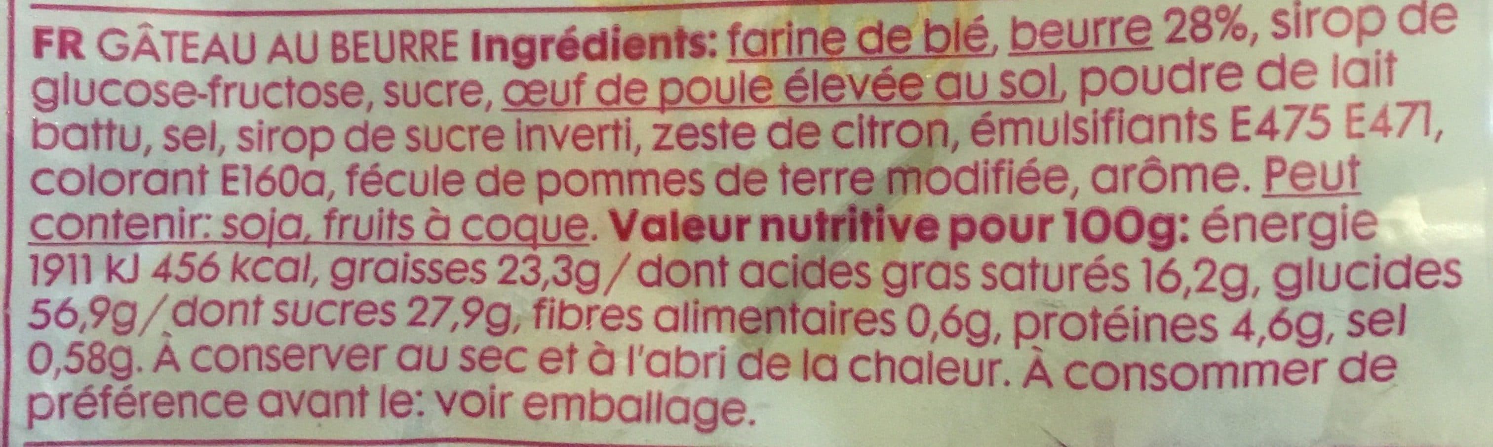 Open Food Facts Butter cake packshot