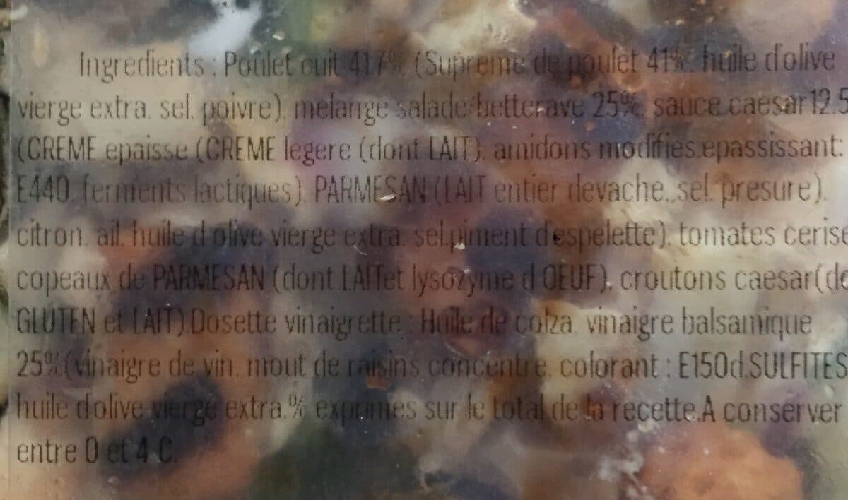 Open Food Facts Salade cesar packshot