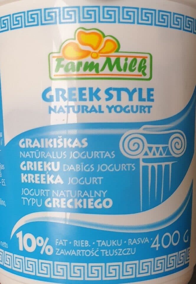 Farm Milk graikiškas jogurtas 10% rieb packshot
