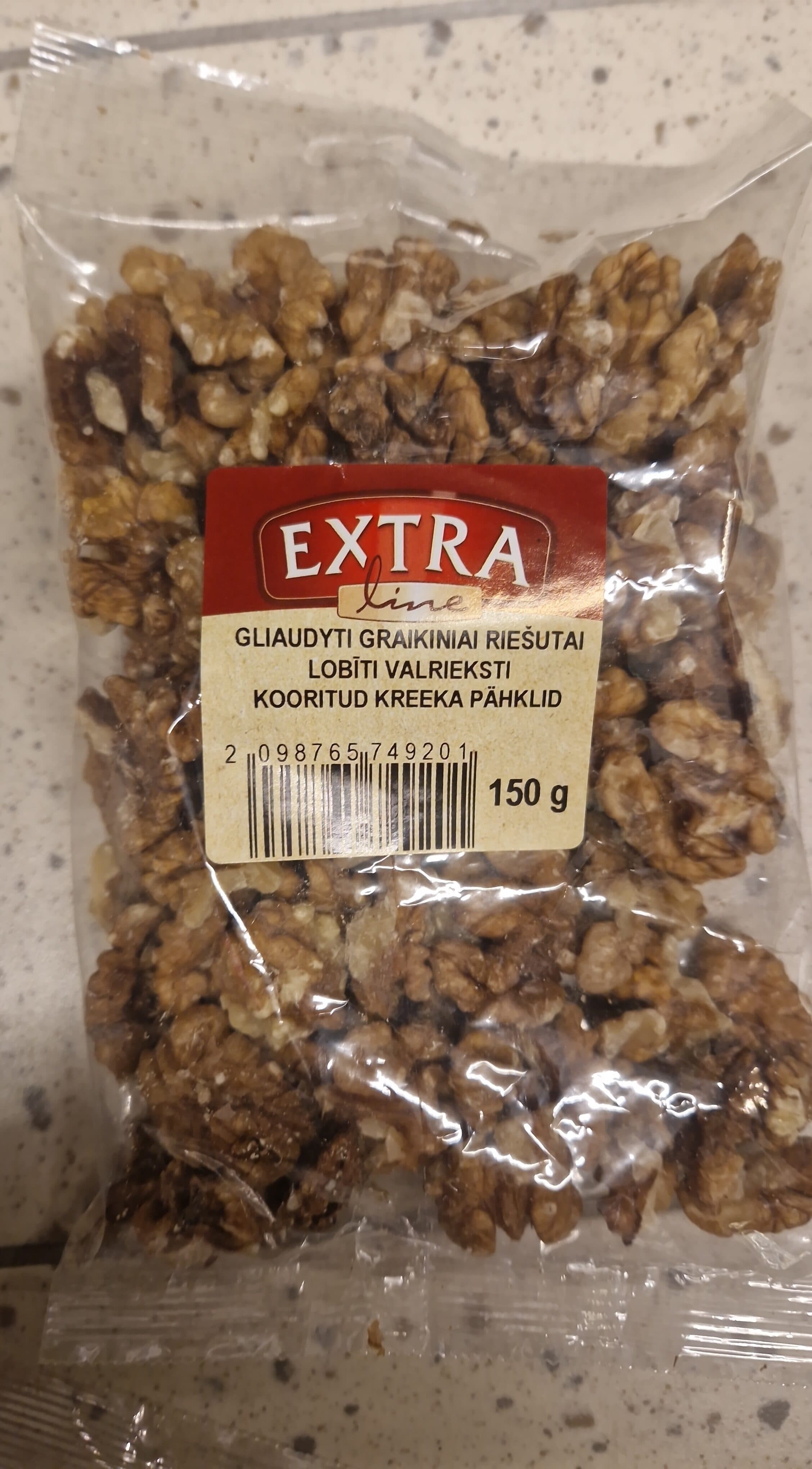 Extra Line Gliaudyti graikiniai riešutai EXTRA LINE packshot