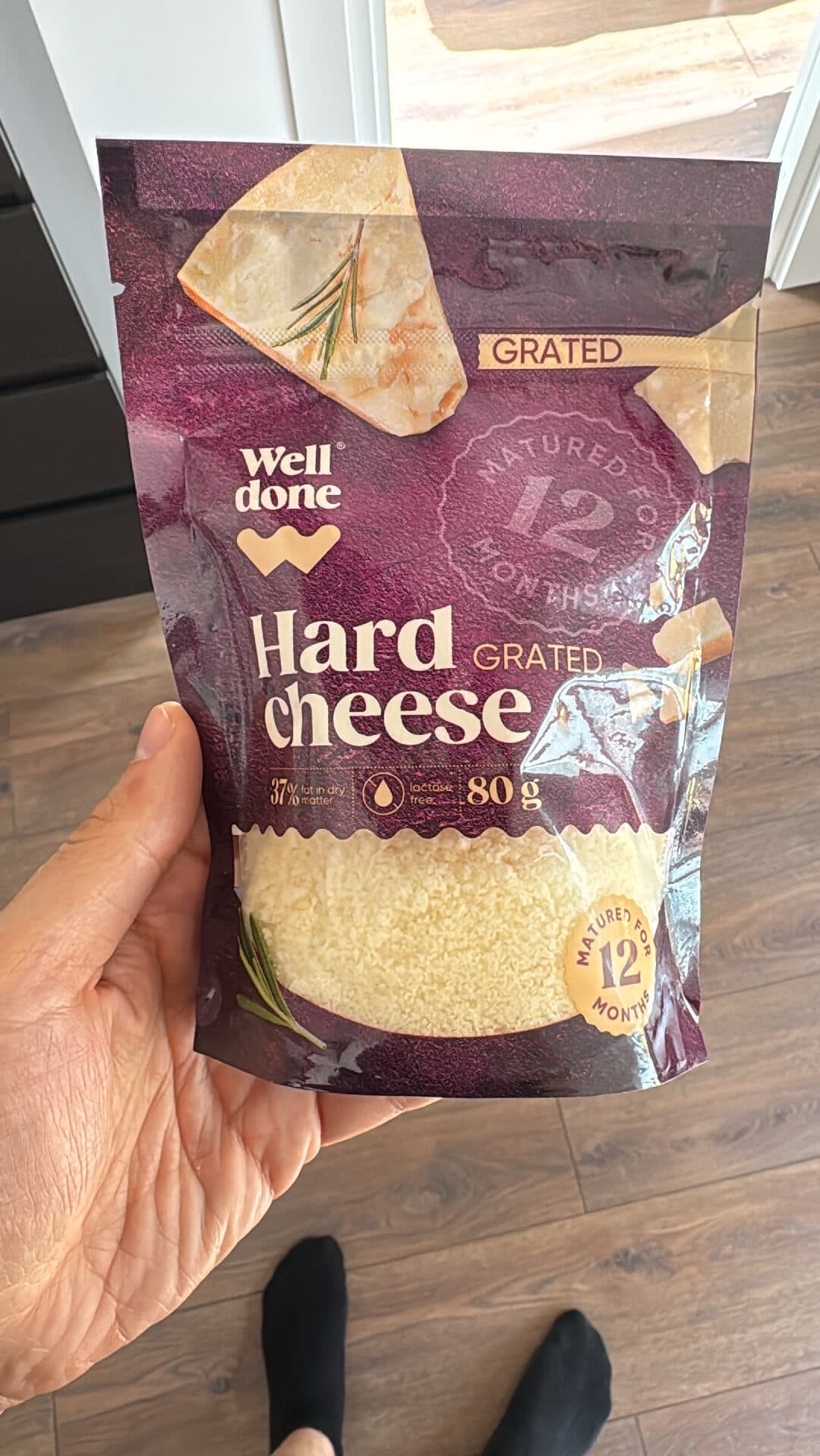 Well done Hard cheese grated packshot