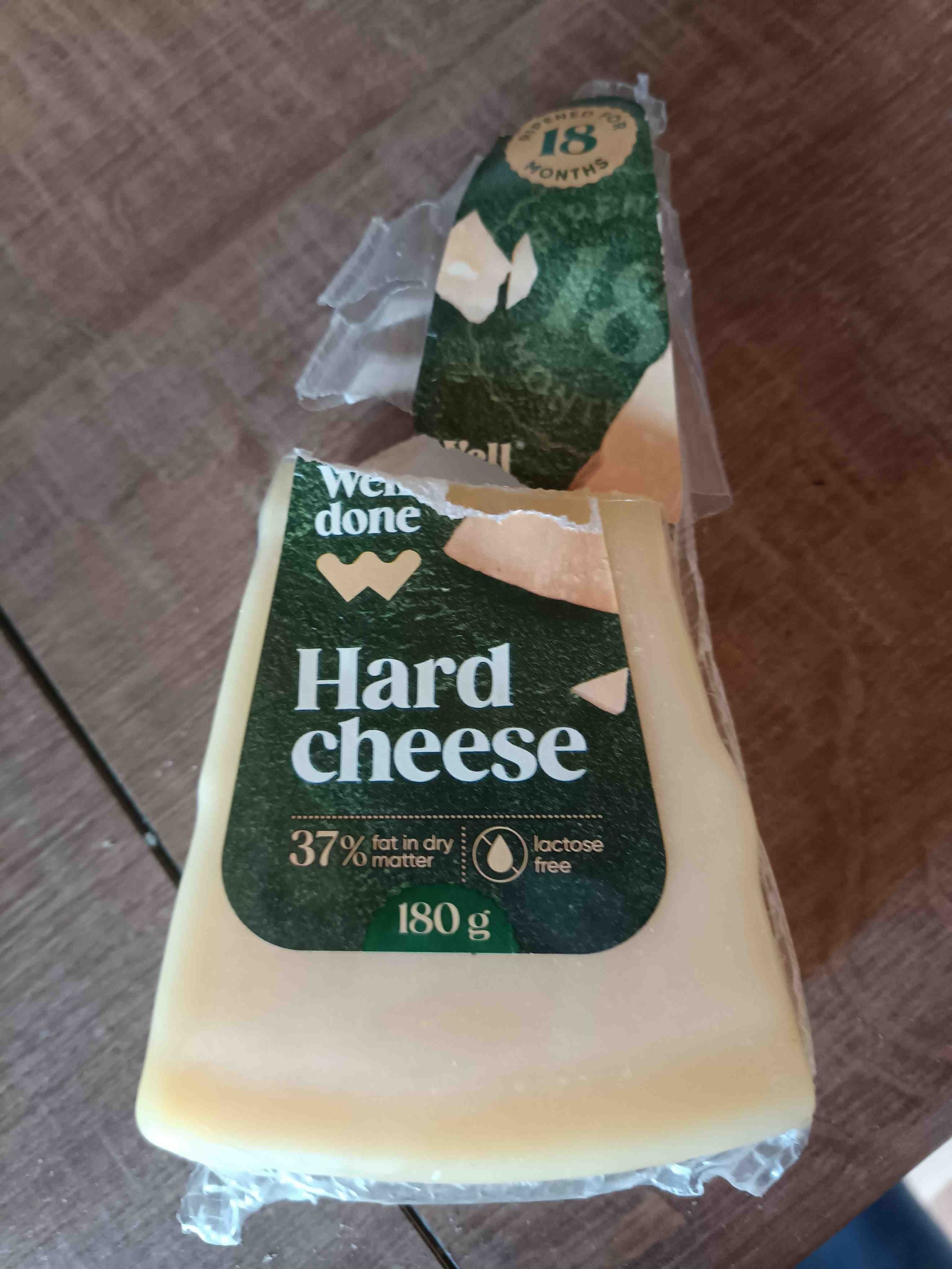 Well done Hard cheese 18 months packshot