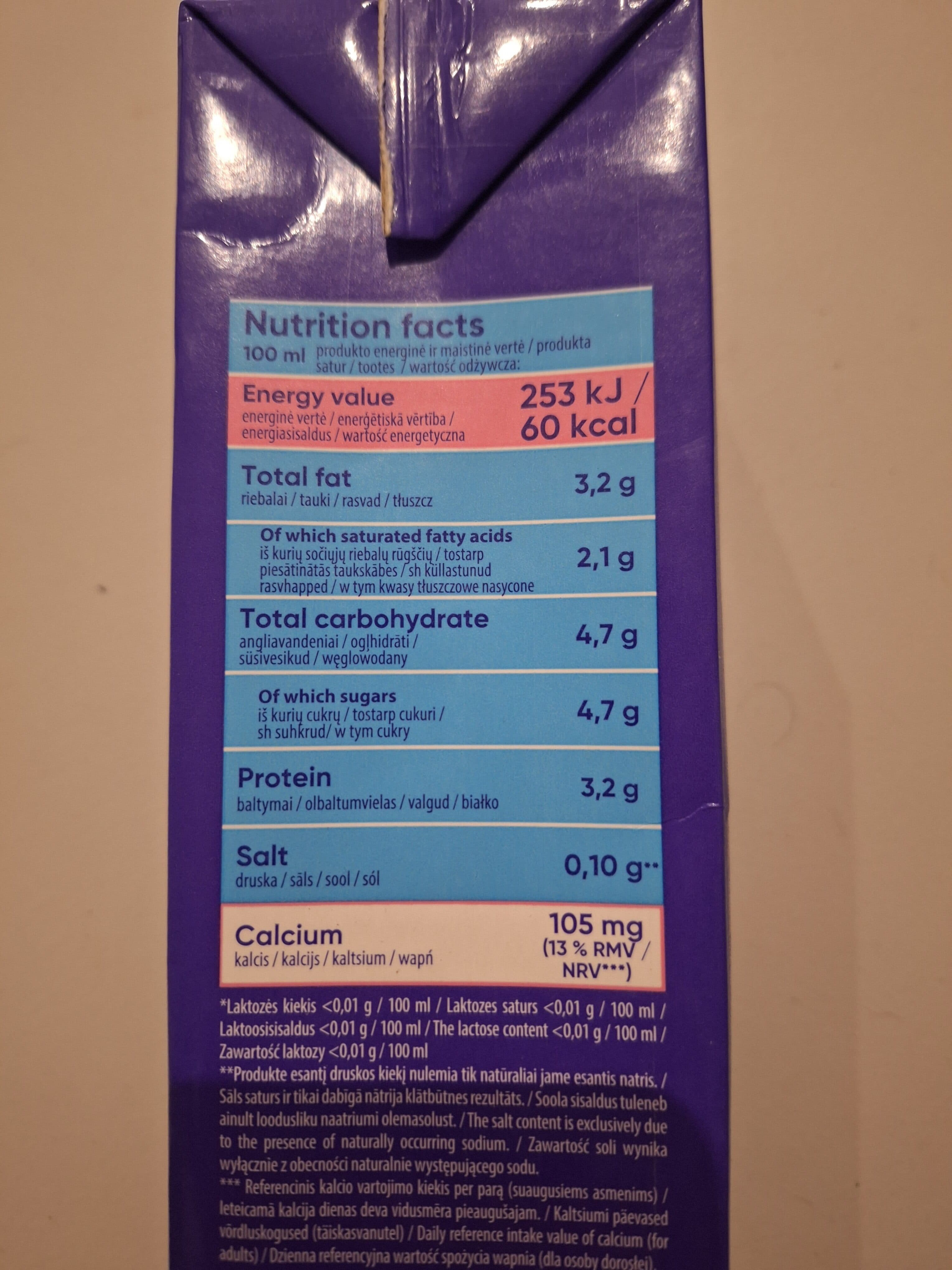 Well done Milk lactose free packshot